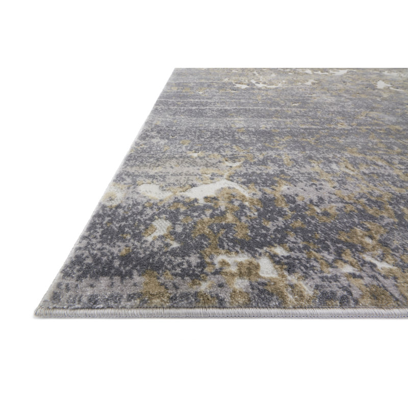 Bourquin Power Loom Granite/Stone Rug, Rectangle 5'3" x 7'8"