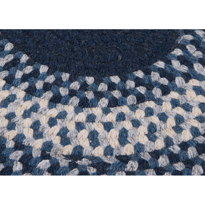 Tapis de surface marine tressée géométrique Serafin, Ovale 2 pi x 11 pi