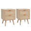 Ahamadou 40cm W Rattan Bedside Table