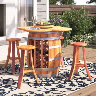 Uniontown 5 - Piece Solid Wood Pedestal Dining Set