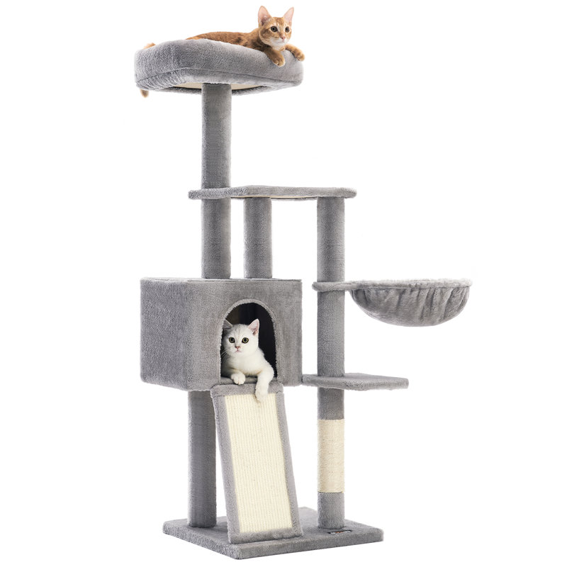 135cm Cat Tree, Light Grey
