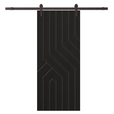 Porte de grange à panneaux en métal avec trousse de quincaillerie d'installation