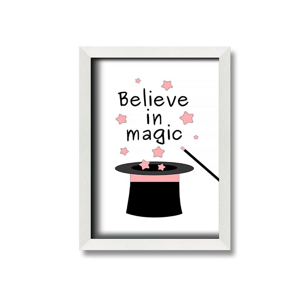 Believe In Magic Gerahmter Druck Wandkunst