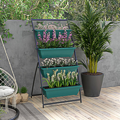 Lit de jardin surélevé 4 niveaux
