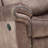 Zubaida Two Tone Chocolate Velvet Glider Recliner-820572521