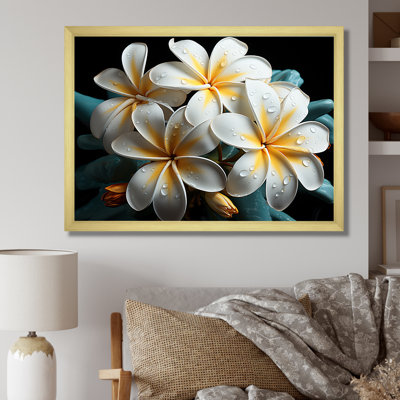 Plumeria charmante élégance II sur toile