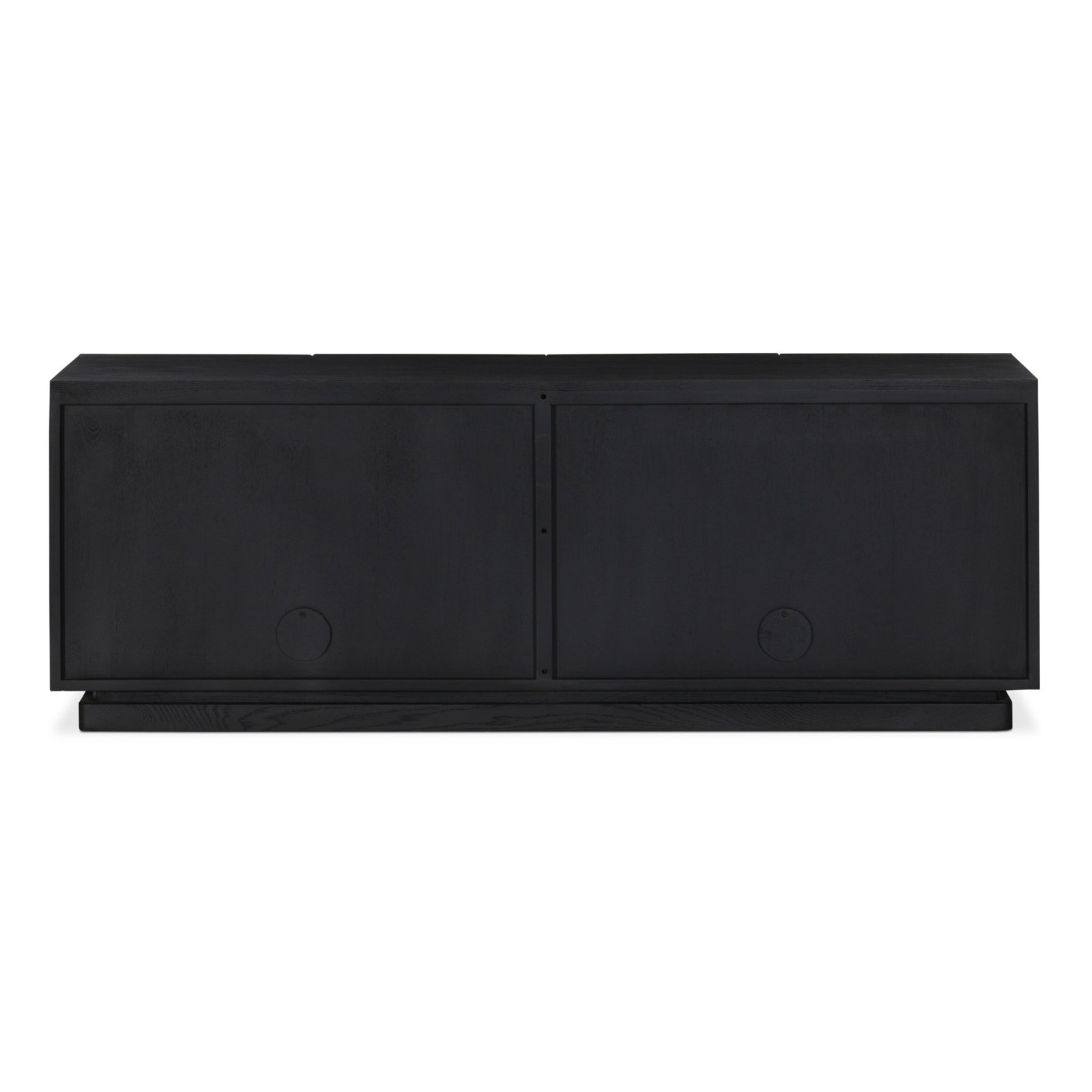 Cleve 72" Mango Media Console, Black Oak