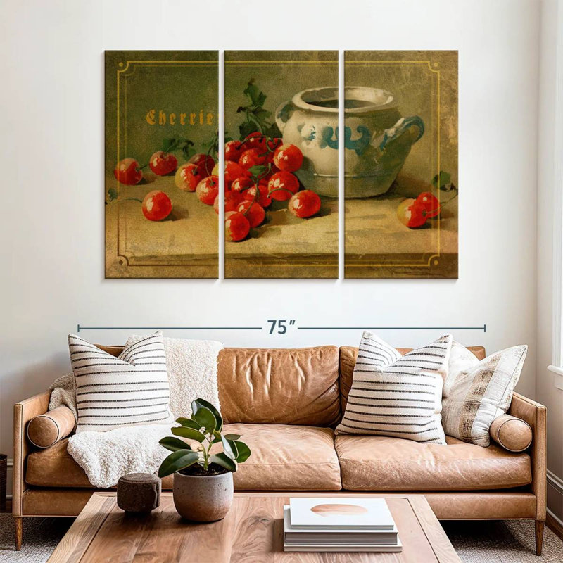 Yarlin Delicious Cherries, 42" H x 65" W