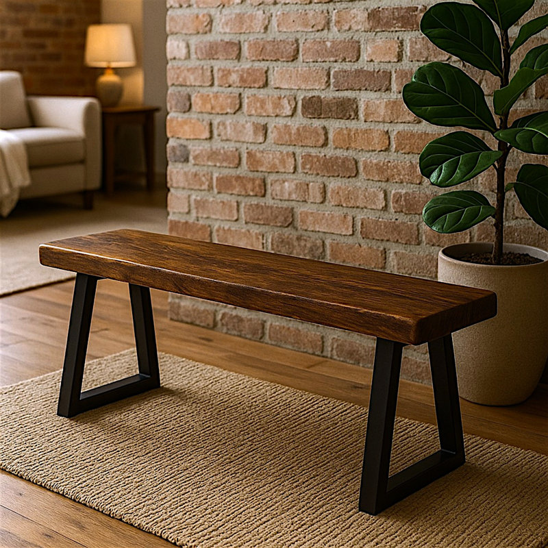 Banc trapézoïdal Timberland, Brun, H 22 po x l 96 po x P 18 po