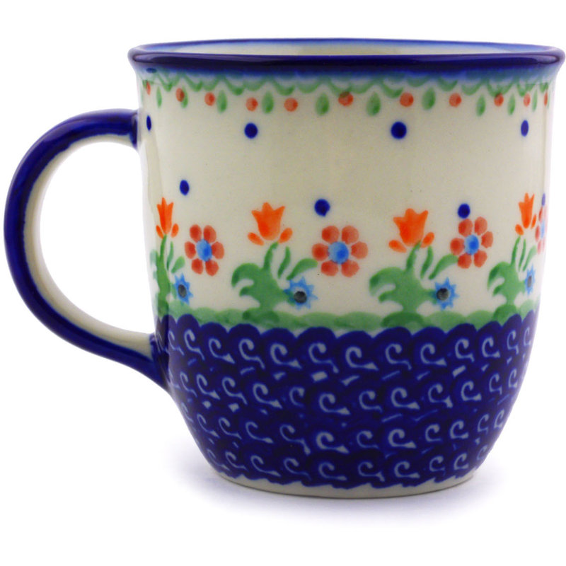 Spring Flowers Stoneware Coffee Mug