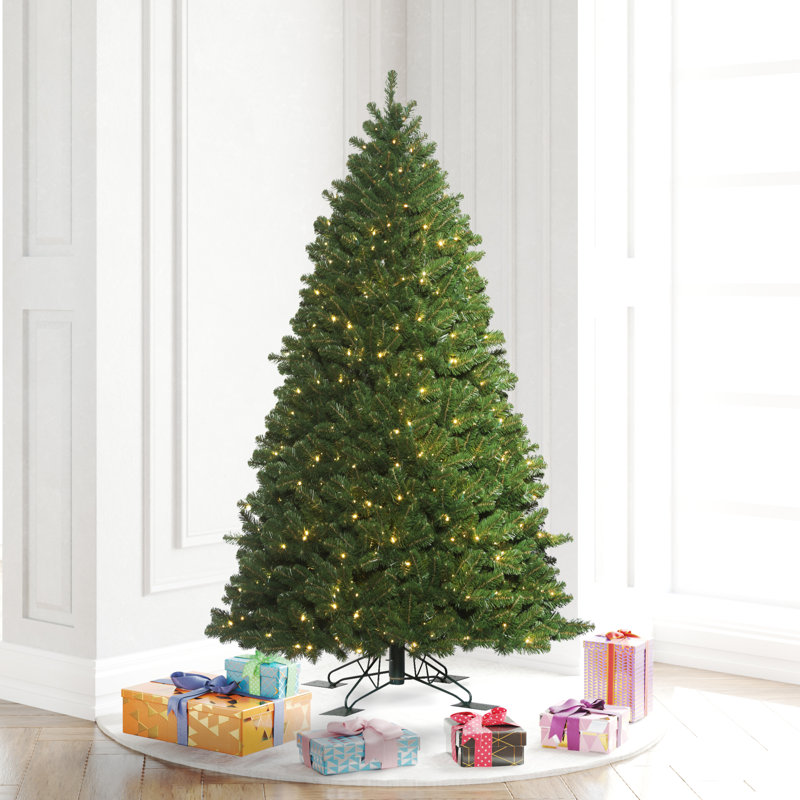 Oregon 5.5' H Lighted Artificial Fir Christmas Tree
