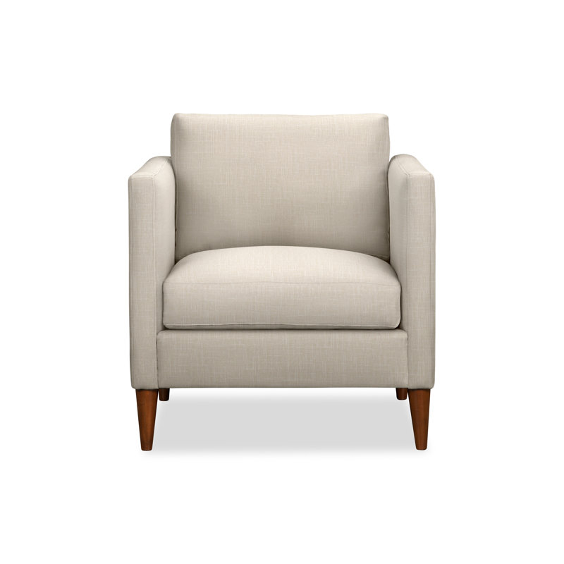 Fauteuil Clifford, Mélange de lin performance sable Lena