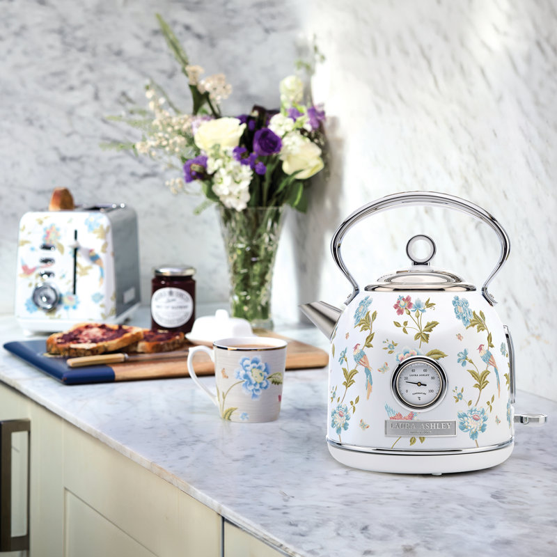 VQ Laura Ashley 1.7L Dome Kettle, White