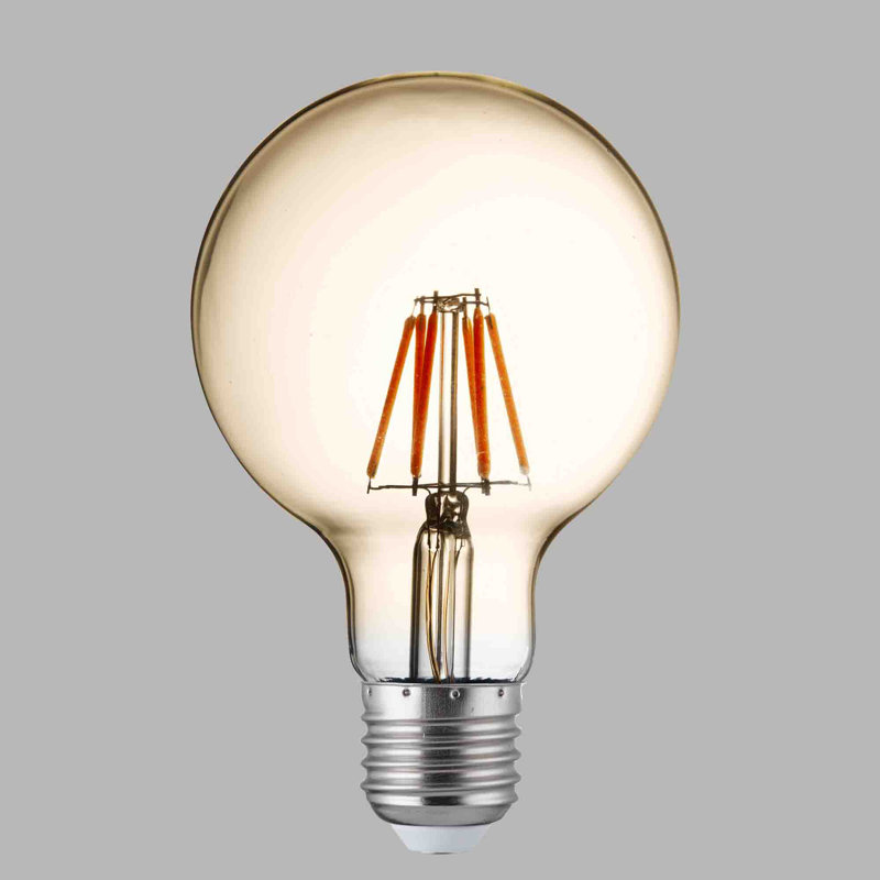 40W Equivalent E27 LED Globe Light Bulb, Amber