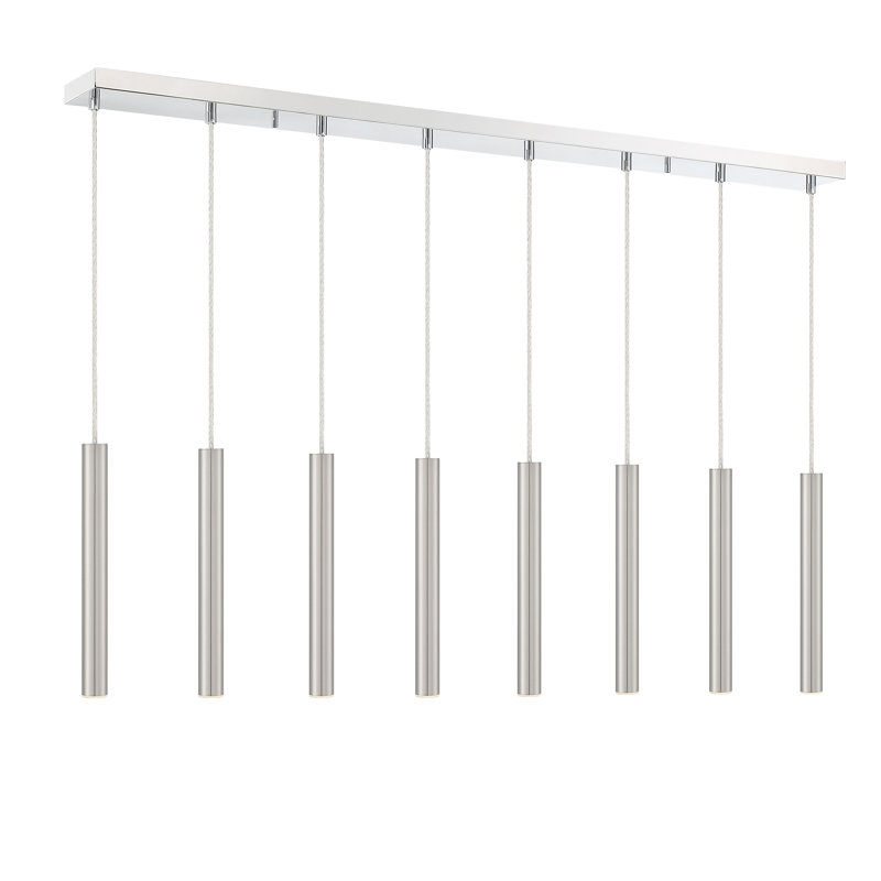 Bowning 8 - Light Kitchen Island Pendant, Stain Nickel