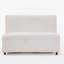 Causeuse large 49,2 po beige, 49 places, avec capacité de 440 lb, pour le salon et les petits espaces