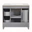 36-Inch Grey Bathroom Vanity with Ceramic Sink, Soft Close Doors, and Ample Storage for Compact Spaces-1009629613