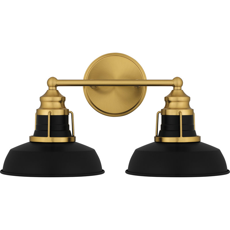 Adalinda 2-Light Aged Brass Bath Light