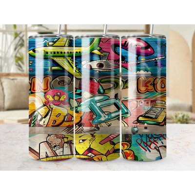 Choose Handmade Tumblers 591ml Vacuum Insulated Stainless Steel (18/8) Travel Tumbler with Straw