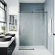 Luca 56-60" W x 79" H Sliding Frameless Shower Door with 3/8" Clear Glass
