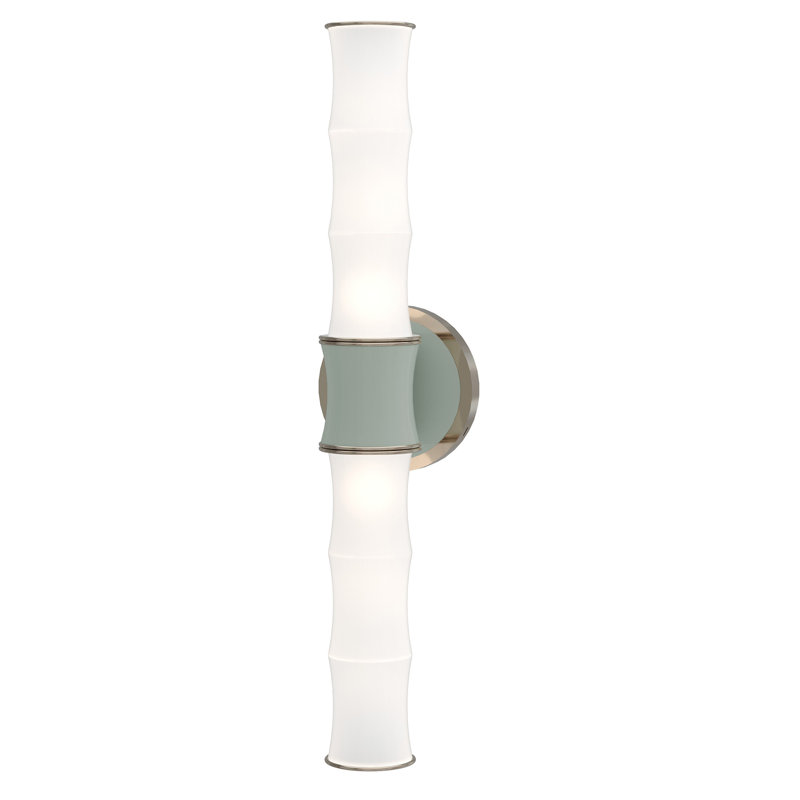 Kane 2 - Light Flush Mounted Sconce, Celadon/Silver