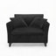 Fauteuil relax, fauteuil confortable pour une personne, avec dossier et coussin d'assise moelleux, accoudoirs des deux côtés, idéal pour la chambre.-783057241