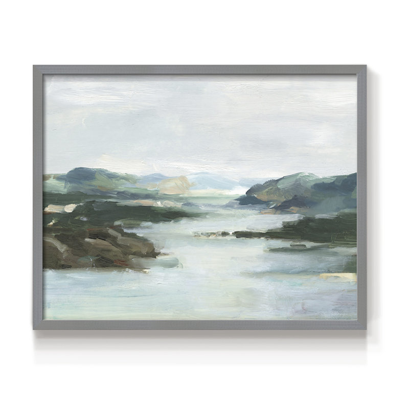 «Misty Cove I», reproduction encadrée, Gris, H 22 po x l 28 po