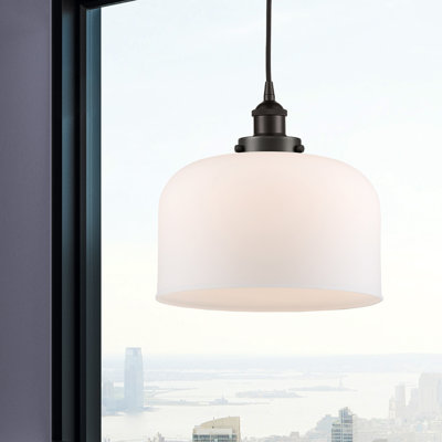 Luminaire suspendu en forme de cloche à 1 lumière Pattie