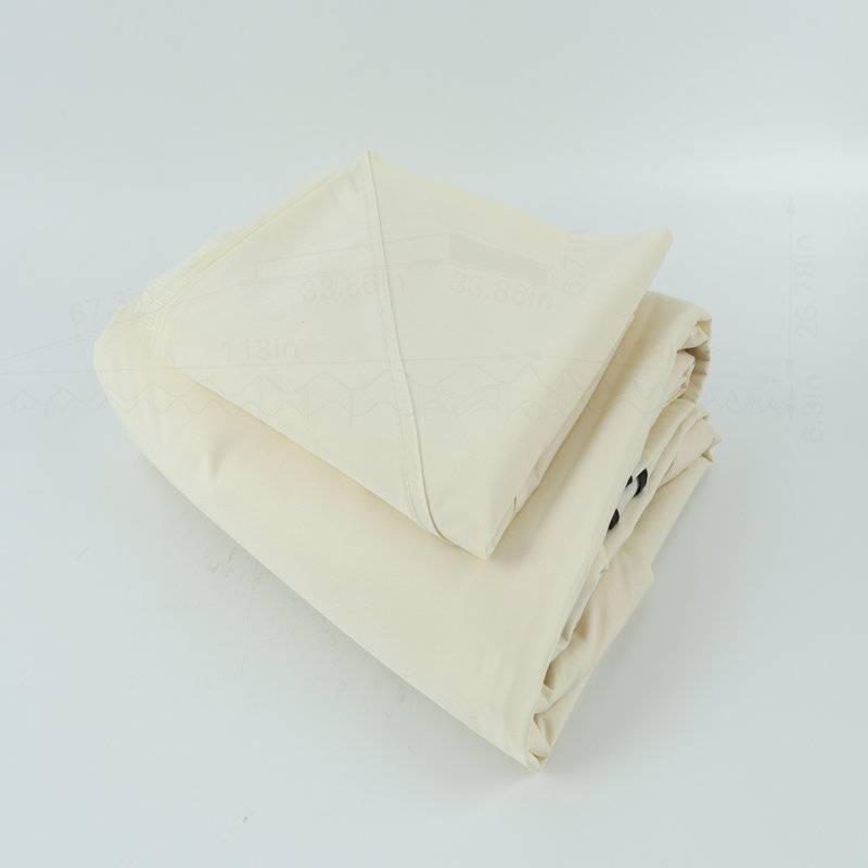 Auvent de remplacement pour abri de jardin pour l'extérieur, protégé contre les rayons UV et les intempéries, Beige