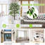 Faux arbre artificiel primrue avec tronc de bois naturel 1008 feuilles