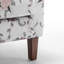 Fauteuil en mélange de polyester à motifs