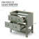Base de meuble-lavabo simple 30 po seulement, 2 tiroirs lisses, lavabo non inclus