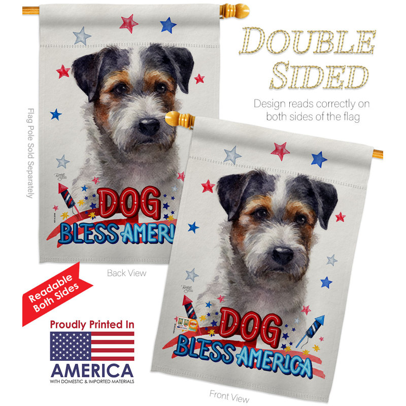 Double Sided 40'' H x 28'' W Polyester Animal House Flag