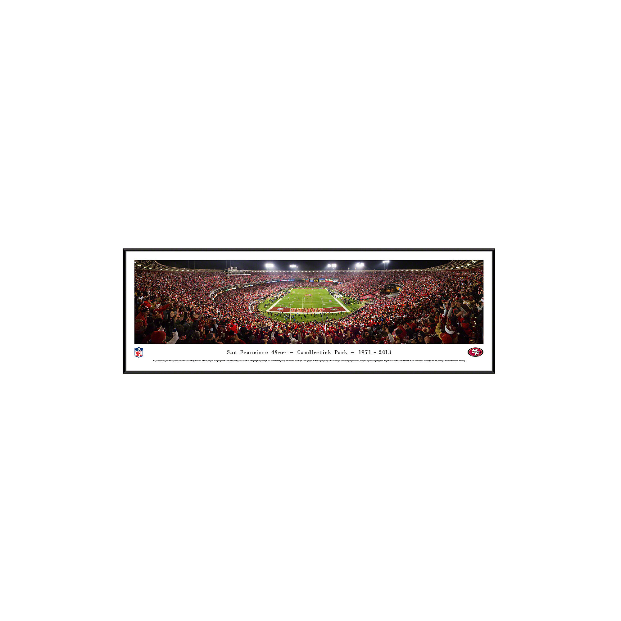 San Francisco 49ers, End Zone at Levi's Stadium - Panoramic NFL Posters and  Framed Pictures by Blakeway Panoramas