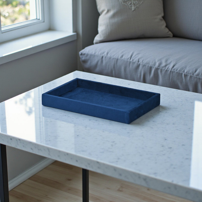Plateau rectangulaire Cantora, Bleu