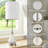 33" Modern Glam Ceramic Table Lamp with Pre-assembled Shade and Pull Chain for Bedroom Living Room-852105712