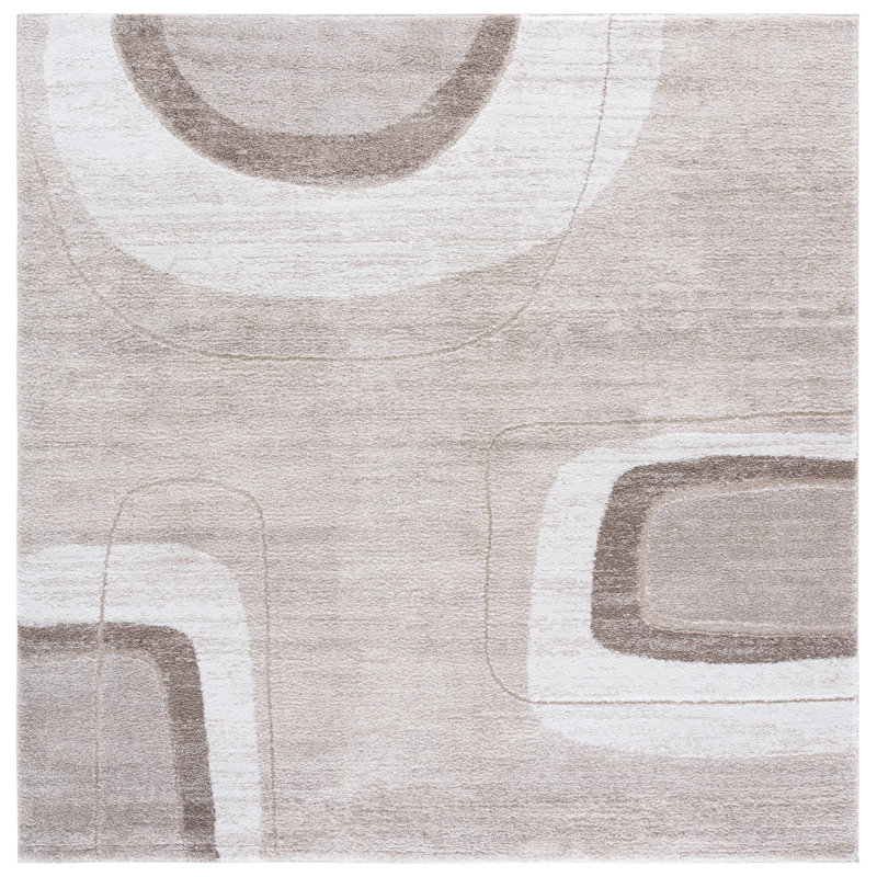 Northport Performance Striped Rug, Square 6'7"