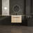 Dirch 29.53 " W Free Standing Wall Mounted Single Double Single Vanity Bathroom Vanity With Resin Top