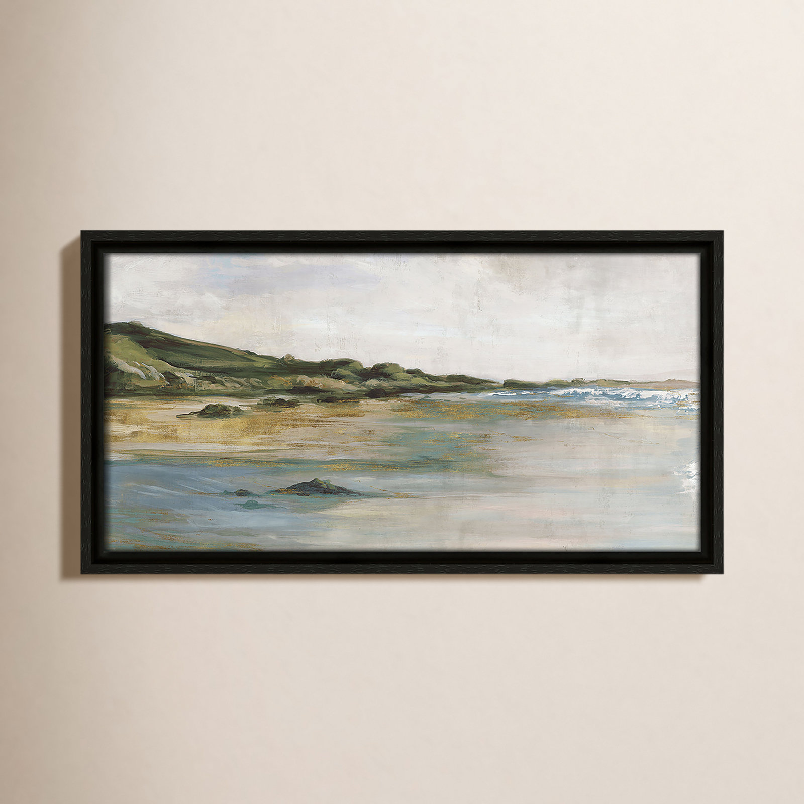 Cordoba "Tide's Edge" Print, Espresso, 9.5" H x 17.5" W