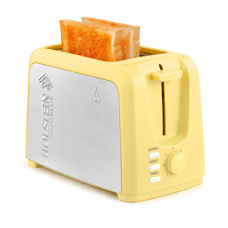 Grille-pain 2 tranches Holstein Housewares, Yellow