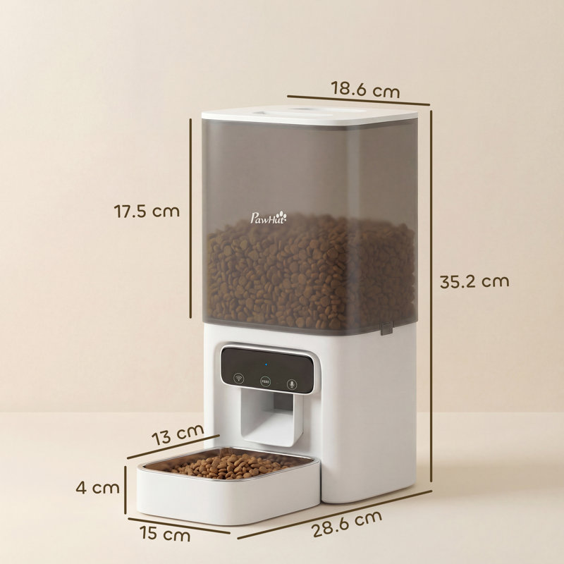 Automatic Cat Feeder 4.5L WiFi Cat Food Dispenser with Timer
