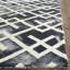 Tapis géométrique en laine / coton touffeté à la main Bryauna-20111085