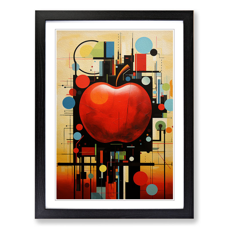 Single Picture Frame Print on Wood, Black Framed, 64cm H x 46cm W