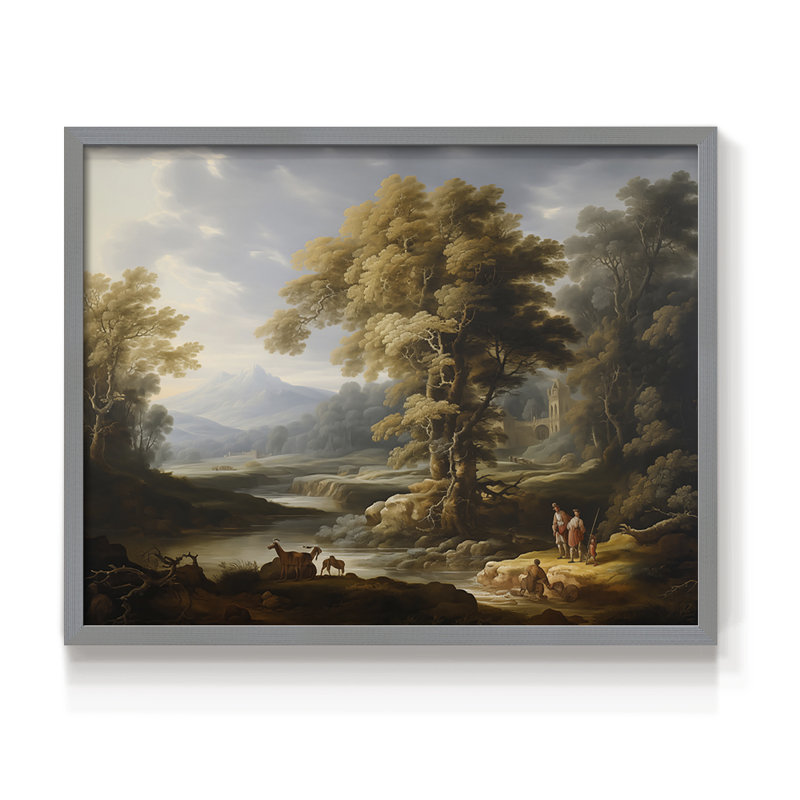 Faune, série III, reproduction encadrée, H 22 po x l 28 po, Gris