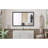 48"x32" Oversized Modern Rectangle Bathroom Mirror with Black Aluminum Frame for Vertical or Horizontal Wall Mounting-763945897
