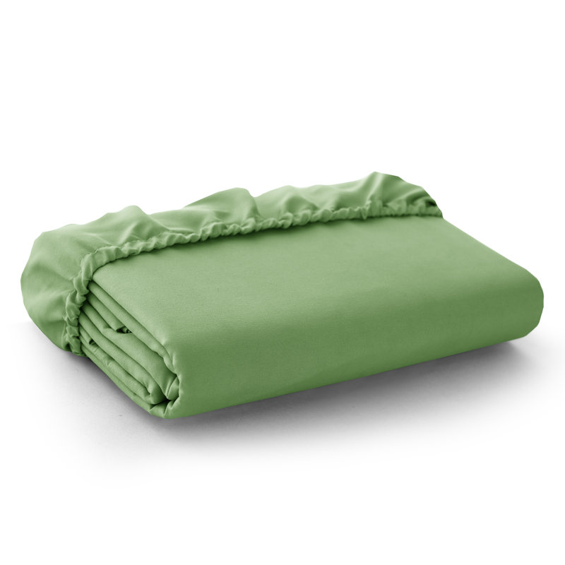 Drap-housse en microfibre Lux Decor jusqu'à 16 pouces de profondeur, Très grand, Vert sauge