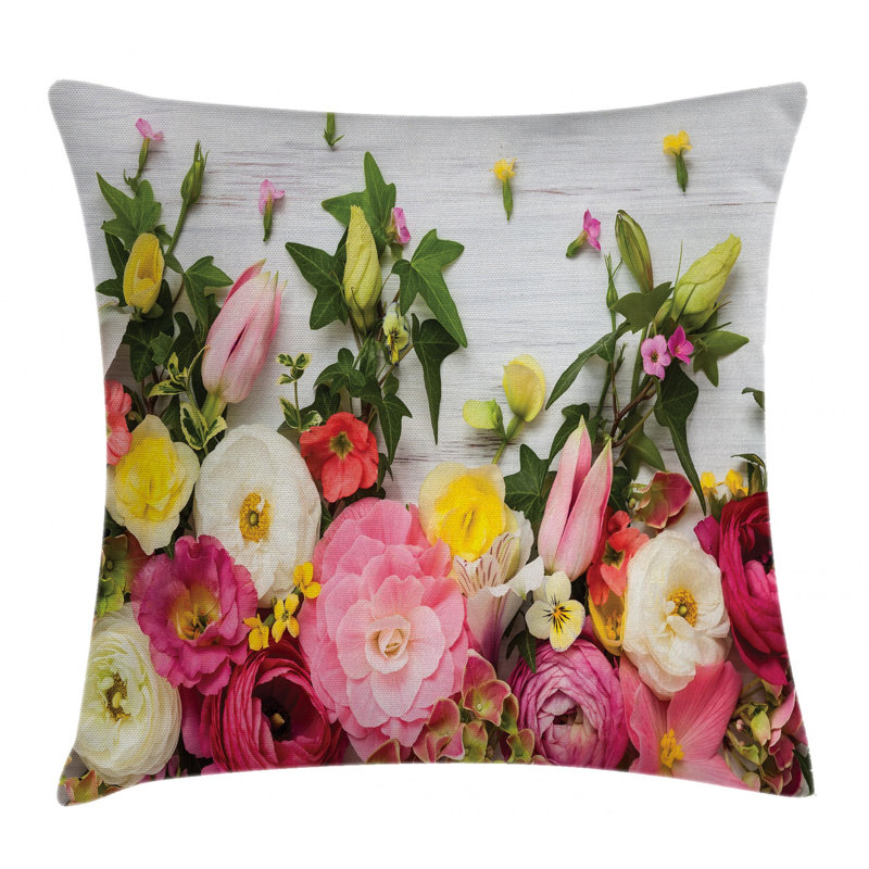 Floral Outdoor Pillow Cover, 36" x 36"
