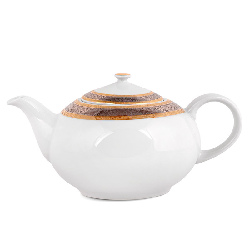 Théière antique en porcelaine de Bohème