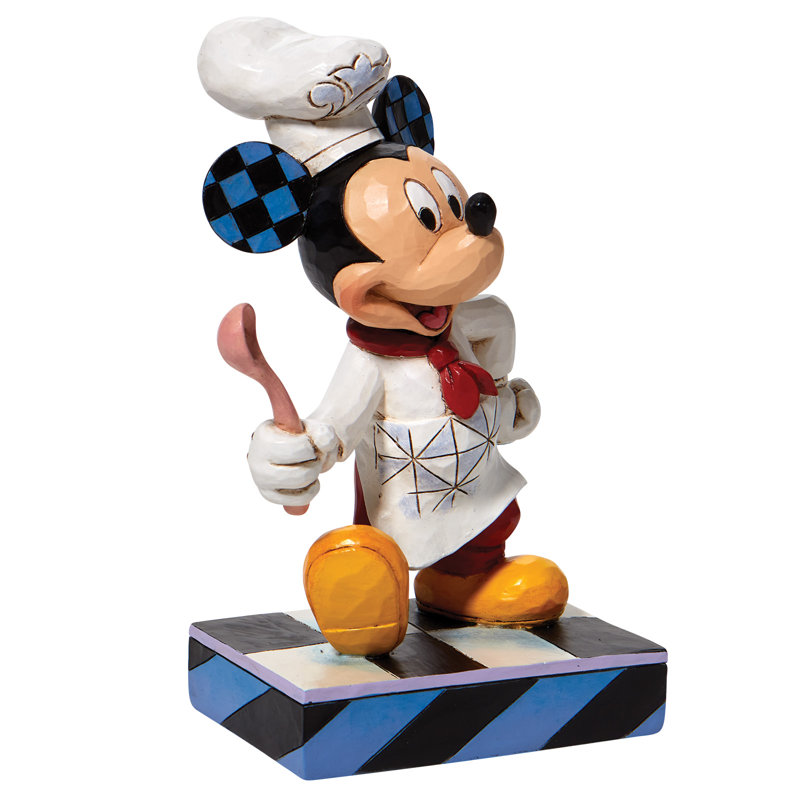 Jim Shore Disney Traditions Chef Mickey Mouse Figurine, 6 inches, Multicolor Resin