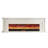 White Solid Wood TV Cabinet Heating Fireplace